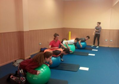 pilates con fitball